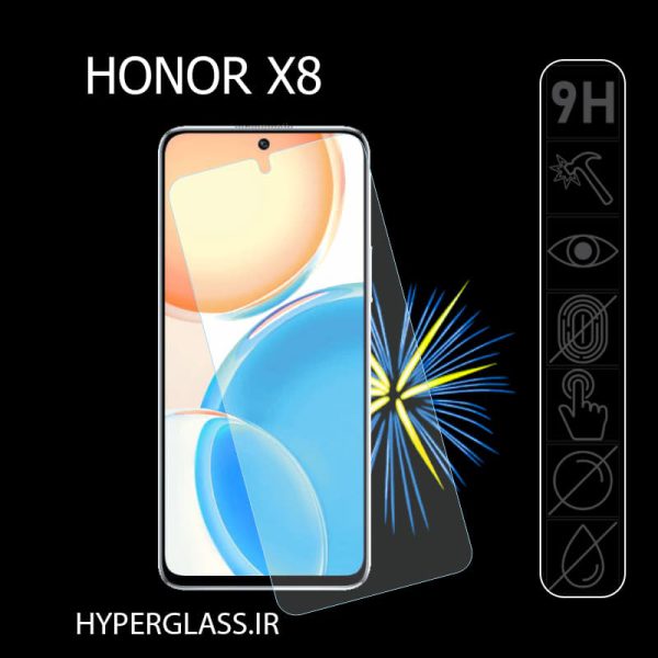 گلس محافظ صفحه نمایش نانو بلک اورجینال گلس گوشی آنر Honor X8