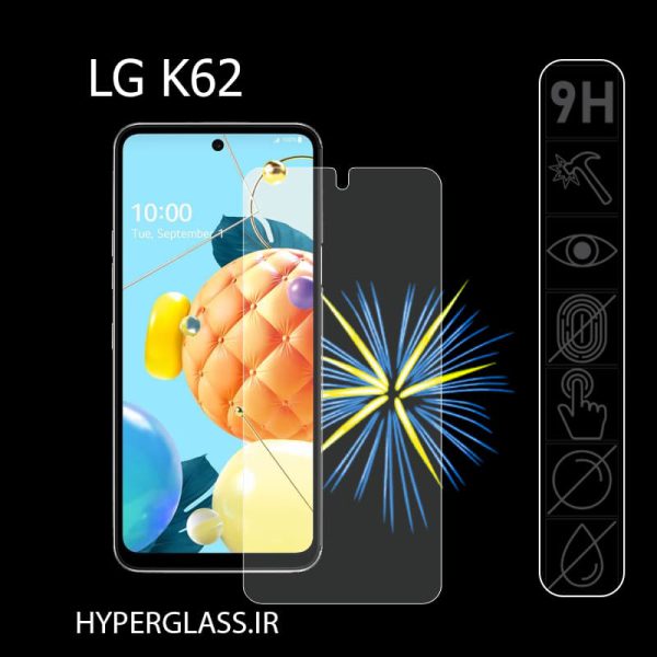 گلس محافظ صفحه نمایش نانو بلک اورجینال گوشی الجی LG K62