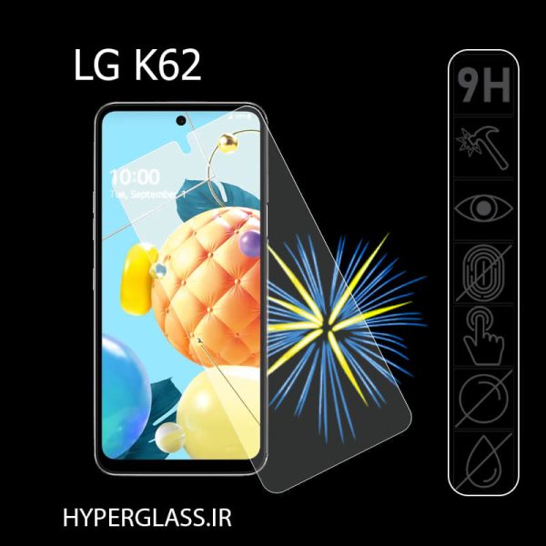 گلس محافظ صفحه نمایش نانو بلک اورجینال گوشی الجی LG K62