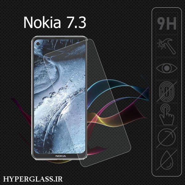 گلس محافظ صفحه نمایش نانو بلک اورجینال گوشی نوکیا Nokia 7.3