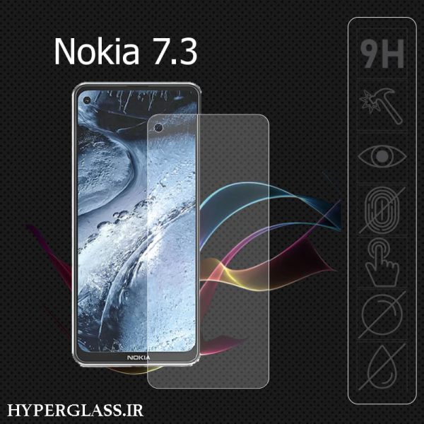گلس محافظ صفحه نمایش نانو بلک اورجینال گوشی نوکیا Nokia 7.3