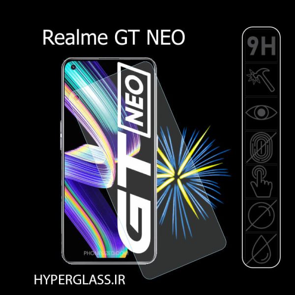 گلس محافظ صفحه نمایش نانو بلک اورجینال گوشی ریلمی Realme GT Neo