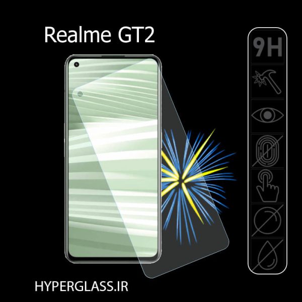 گلس محافظ صفحه نمایش نانو بلک اورجینال گوشی ریلمی Realme GT2