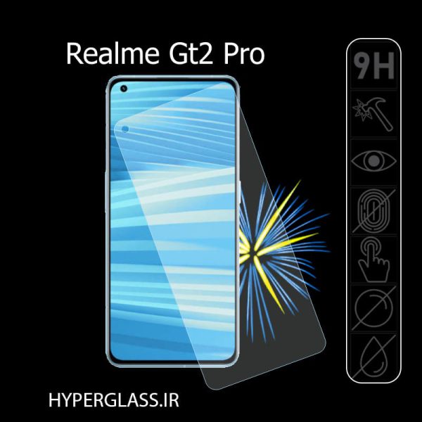 گلس محافظ صفحه نمایش نانو بلک اورجینال گوشی ریلمی Realme GT2 Pro