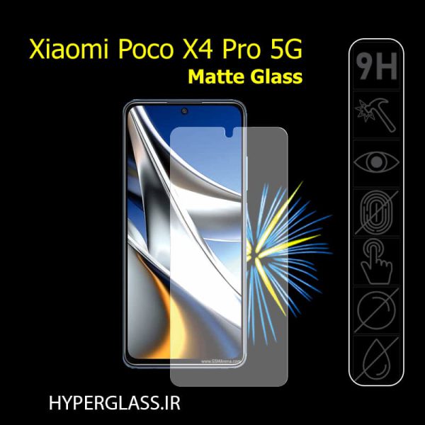گلس مات اورجینال گوشی پوکو ایکس 4 پرو Xiaomi Poco X4 Pro 5G
