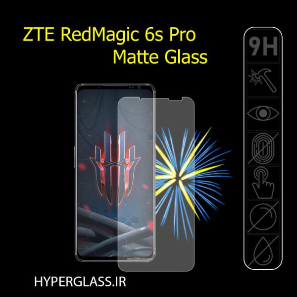 گلس محافظ صفحه نمایش مات اورجینال گوشی زد تی ای ZTE Red Magic 6s Pro
