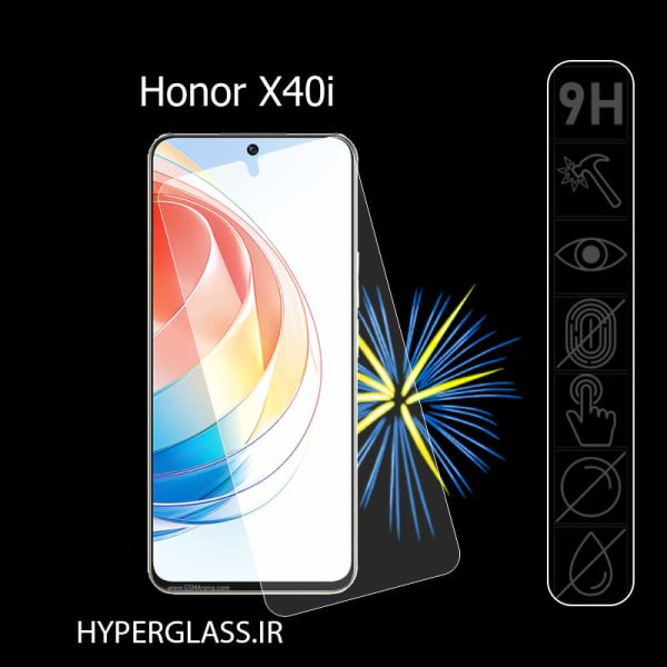 گلس محافظ صفحه نمایش نانو بلک اورجینال گلس گوشی آنر Honor X40i