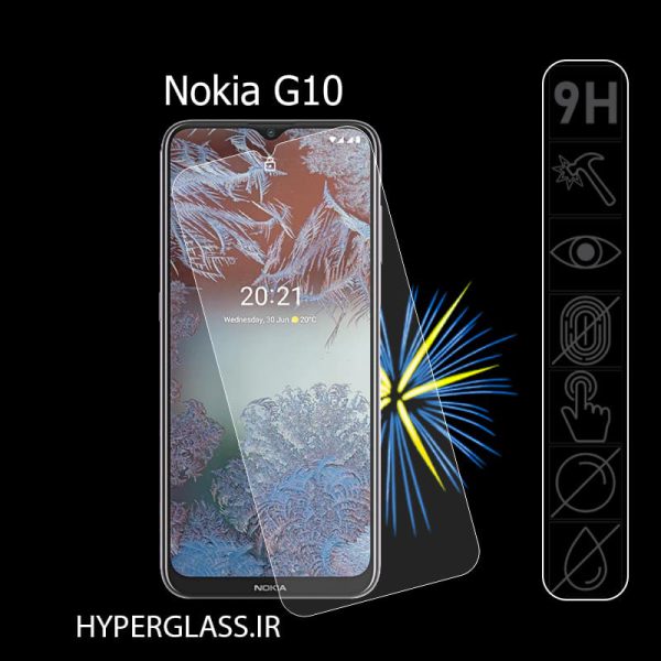 گلس محافظ صفحه نمایش نانو بلک اورجینال گوشی نوکیا Nokia G10