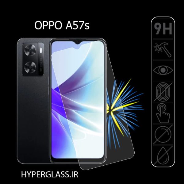 گلس محافظ صفحه نمایش نانو بلک اورجینال گوشی اوپو Oppo A57s