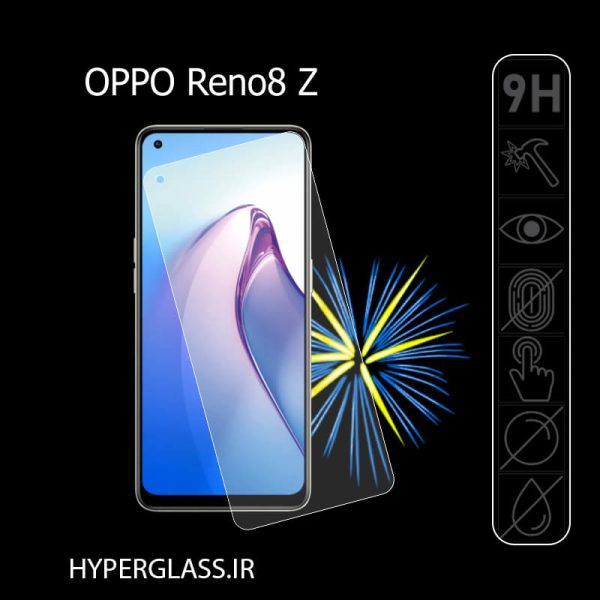 گلس محافظ صفحه نمایش نانو بلک اورجینال گوشی اوپو Oppo Reno8 Z