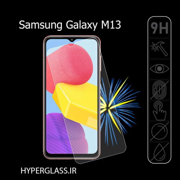 گلس محافظ صفحه نمایش ضد خش اورجینال گوشی سامسونگ Samsung M13