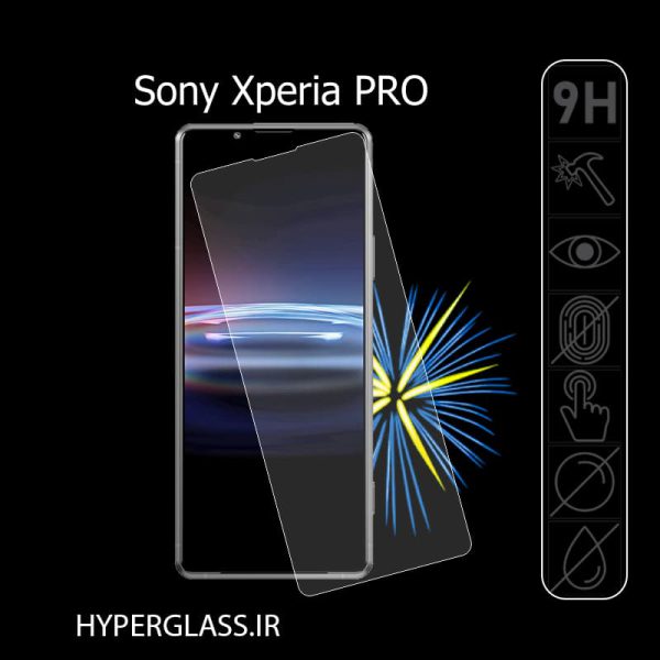گلس محافظ صفحه نمایش نانو بلک اورجینال گوشی سونی Sony Xperia Pro