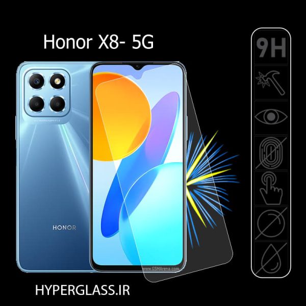 گلس محافظ صفحه نمایش نانو بلک اورجینال گلس گوشی آنر Honor X8-5G