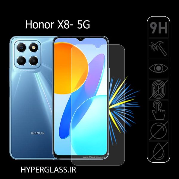 گلس محافظ صفحه نمایش نانو بلک اورجینال گلس گوشی آنر Honor X8-5G