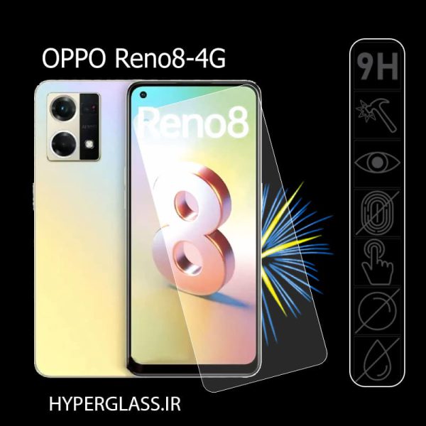 گلس محافظ صفحه نمایش نانو بلک اورجینال گوشی اوپو Oppo Reno8-4G