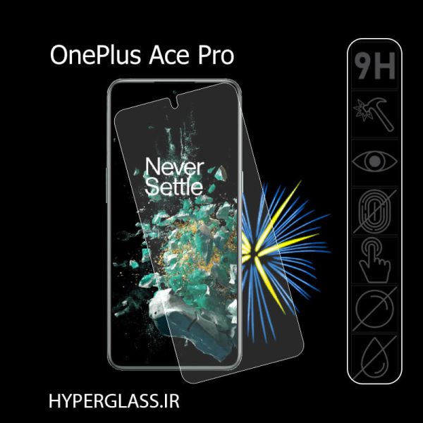 گلس محافظ صفحه نمایش نانو بلک اورجینال گوشی وان پلاس OnePlus Ace Pro