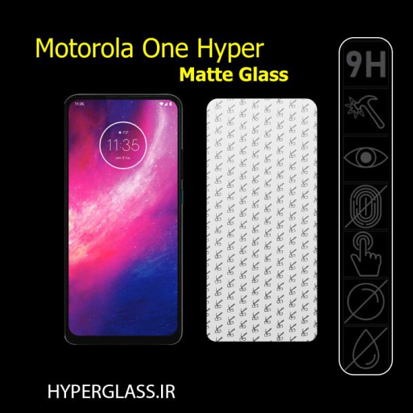 گلس مات اورجینال محافظ صفحه نمایش گوشی موتورولا Motorola One Hyper
