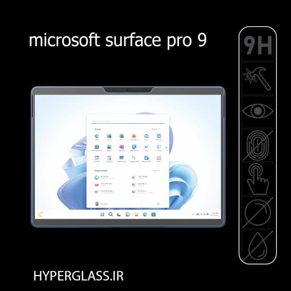 گلس اورجینال محافظ صفحه نمایش تبلت مایکروسافت سرفیس Surface Pro 9