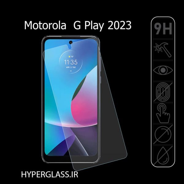 گلس اورجینال محافظ صفحه نمایش گوشی موتورولا Motorola Moto G Play (2023)