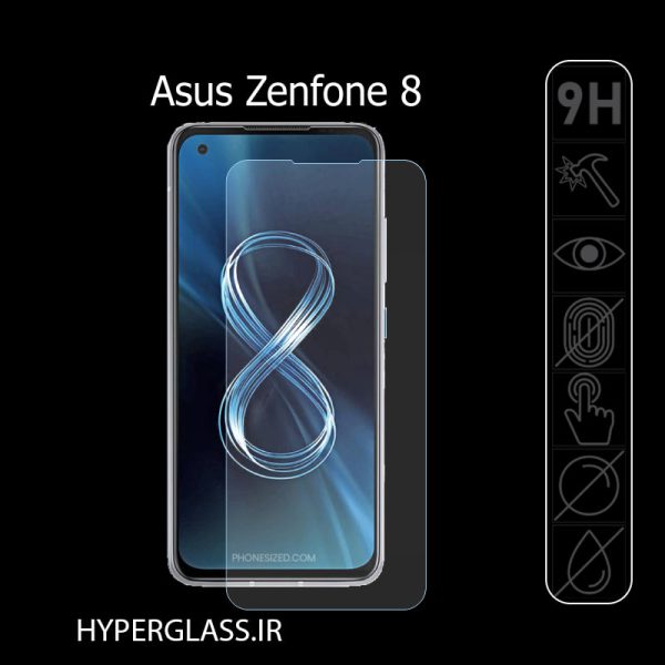 گلس اورجینال محافظ صفحه نمایش ایسوس زنفون Asus Zenfone 8
