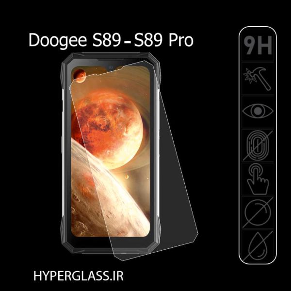 گلس اورجینال محافظ صفحه نمایش گوشی دوجی Doogee S89