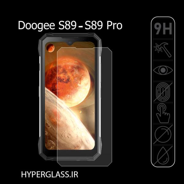 گلس اورجینال محافظ صفحه نمایش گوشی دوجی Doogee S89