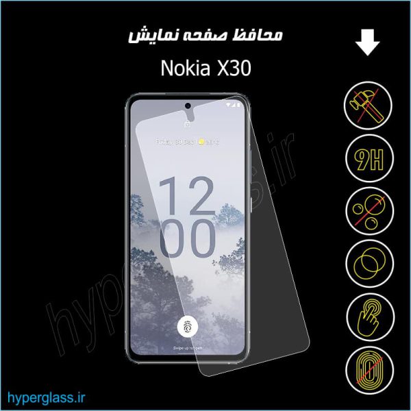 گلس اورجینال محافظ صفحه نمایش نوکیا Nokia X30